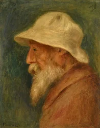 Selbstporträt mit weißem Hut