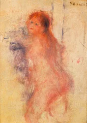 Stehende nackte Frau