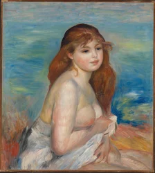 Die blonde Badende, um 1887