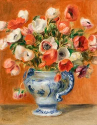 Vase mit Anemonen, 1890