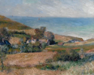 Ansicht der Küste bei Wargemont in der Normandie, 1880