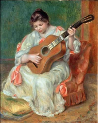Frau spielt Gitarre