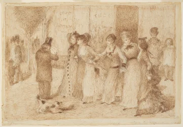 Arbeiterinnen auf dem äußeren Boulevard (Illustration für Emile Zolas "L