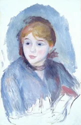 Junges Mädchen in Blau, ca. 1882