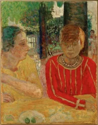 Reine Natanson und Marthe Bonnard im roten Mieder