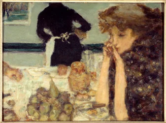 Das Frühstück von Misia. Porträt von Misia Sert, Pianistin und Muse vieler Künstler