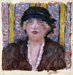 Frau mit Hut