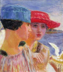 Junge Frauen mit einer Möwe, 1917