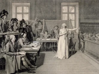Marie-Antoinette (1755-93) von Habsburg-Lothringen, verurteilt vom Revolutionstribunal, 16. Oktober 1793