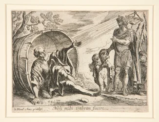 Diogenes und Alexander der Große