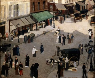 Der Place Pigalle in Paris, 1880er Jahre