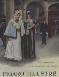 Ein Abonnementstag an der Comédie-Française. Titelblatt von Le Figaro Illustré, Juni 1897