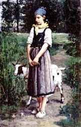 Ein junger Ziegenhirte