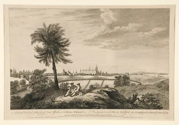 Eine Südostansicht der Stadt New York in Nordamerika