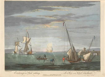 Abend oder Sonnenuntergang