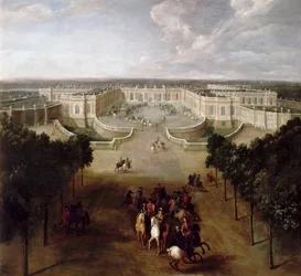 Ansicht des Grand Trianon von der Avenue