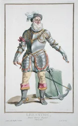 Robert Dudley (1533-88), Earl of Leicester, aus „Recueil des Estampes, représentant les Rangs et les Dignités, suivant le Costume de toutes les Nations existantes“, veröffentlicht 1780