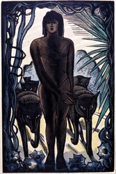 Mowgli und die Wölfe im Dschungel. Rudyard Kipling „Das Dschungelbuch“