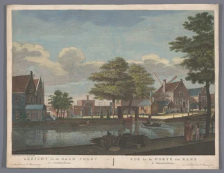 Ansicht des Raampoort in Amsterdam