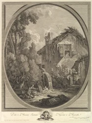 Landschaft mit Windmühle, 18. Jahrhundert