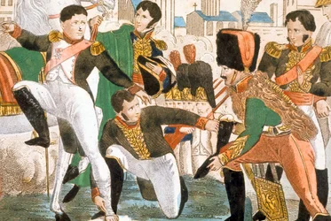 Napoleon I. verwundet in Regensburg (1809)