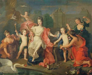Die Herzogin von Burgund und ihre Kinder