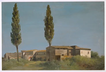 Fabrik in der Villa Farnese: die zwei Pappeln