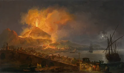 Der Ausbruch des Vesuvs, 1777