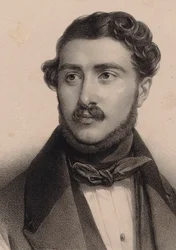 Porträt des Komponisten Théodore Labarre 1805-1870