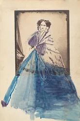 [Die Gräfin im Spitzenschal], 1860er Jahre