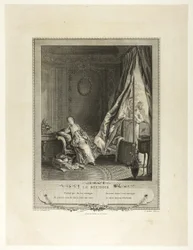 Das Boudoir, aus Monument du Costume Physique et Moral de la fin du Dix-huitième siècle