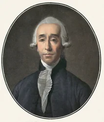 Porträt von Jean Sylvain Bailly (1736-1793), französischer Wissenschaftler und Politiker, Gravur von Pierre-Michel Alix (1762-1817)