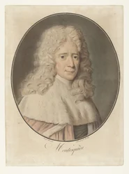 Porträt von Charles de Montesquieu (Sammlung der großen Männer)
