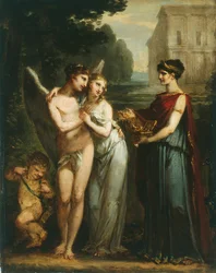 Unschuld bevorzugt Liebe und Reichtum, ca. 1804