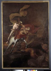 Die Erziehung des Achilles durch den Zentaur Chiron