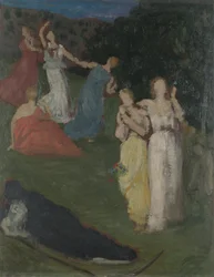 Der Tod und das Mädchen, vor 1872