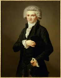 Porträt von Maximilian von Robespierre im Anzug des Abgeordneten des Dritten Standes