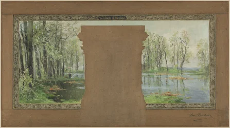 Skizze für das Rathaus von Vanves: Der Teich von Ursine