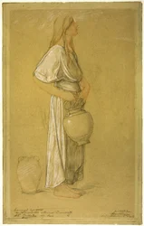 Studie: Frau mit einem Krug
