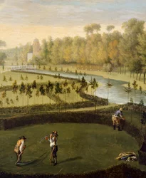Die Gärten des Chiswick House von Westen (Detail)