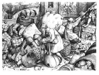 Jedermann, gestochen von Hieronymus Cock (ca. 1510-70), ca. 1558