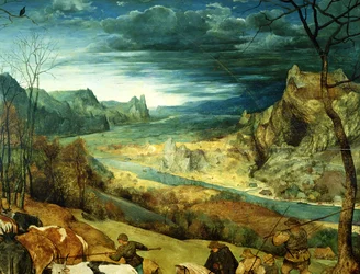 Die Rückkehr der Herde im Herbst (Detail)