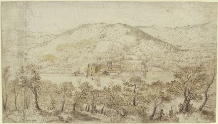 Südliche Hügellandschaft mit Klostergebäuden
