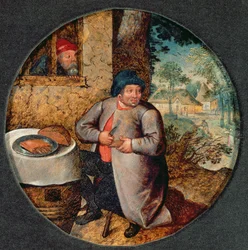 Flämisches Sprichwort: Völlerei