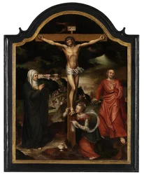 Christus am Kreuz mit der Jungfrau, St. Johannes und Maria Magdalena