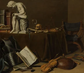 Vanitas-Stillleben mit dem Spinario