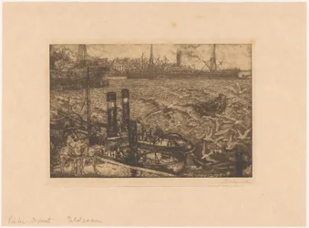Hafen mit Schleppern in Rotterdam