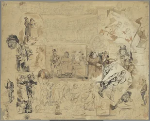 Karikaturen Erinnerungen an eine gemütliche Stunde, meinem Freund Klaas gewidmet