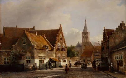 Straße in einer niederländischen Stadt