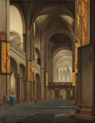 Das Kirchenschiff und der Chor der Mariakerk in Utrecht